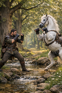 AD&D, regole di pugilato (AI Generated)