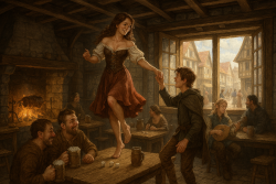 Balli in taverna (AI Generated)