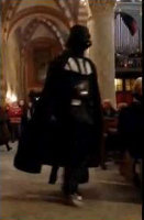 Darth Vader alla Messa di Natale 2012 (chiesa di San Felice, Frugarolo)