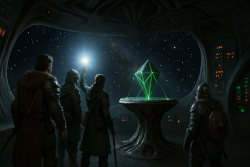 Interno di un'astronave Illithid (AI Generated)