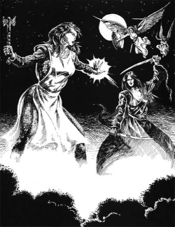 Selune combatte Shar