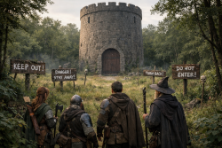 Rifugio di Zara nella foresta di Tragidore (AI Generated)