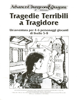 Tragedie Terribili a Tragidore (Copertina, AD&D 2e modulo di avventura)